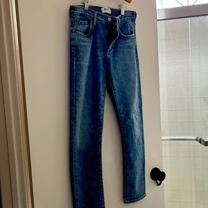 These pair of jeans have a stretching them and super soft.